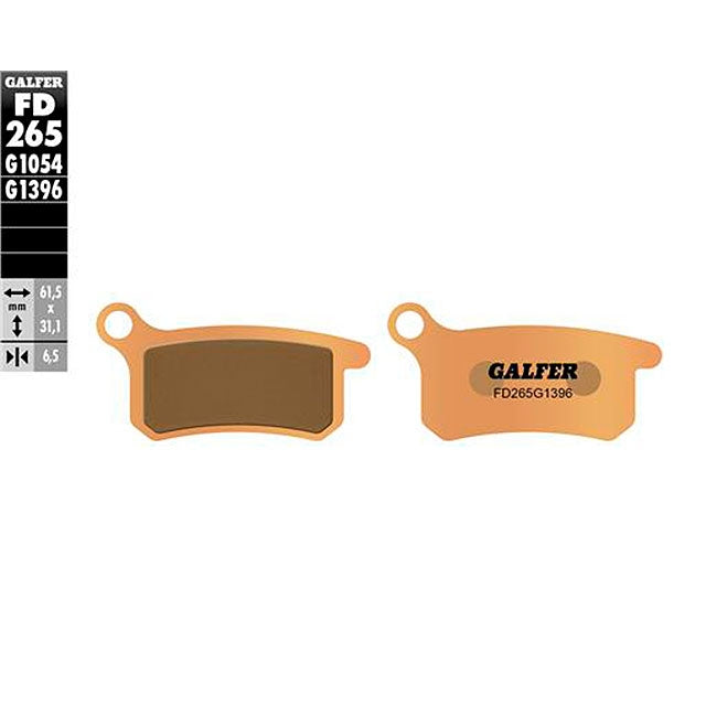 Pastillas de freno delanteras KTM SX 65 >2002 Galfer - sinterizadas FD265G1396