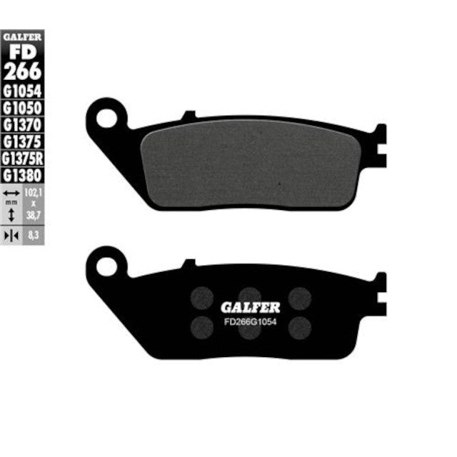 Pastillas de freno Honda CB 350 RS >2021 Galfer - semi-metal FD266G1054