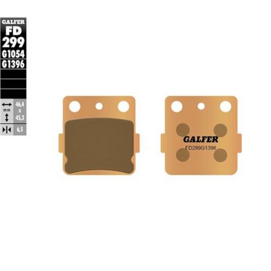 Pastillas de freno traseras Yamaha YZ 60/80/85 Galfer - sinterizadas offroad FD299G1396