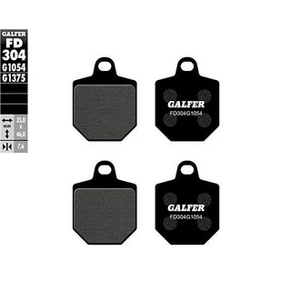 KTM 450 SMR 07-20 Galfer brake pads