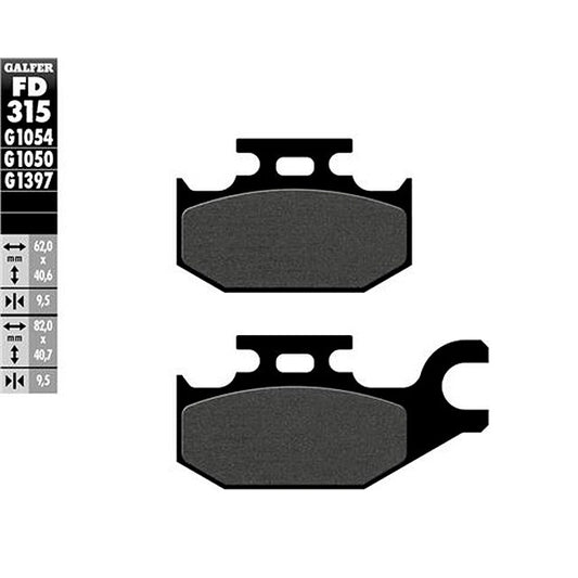 Pastillas de freno Suzuki Burgman UH 125/200 Galfer - semi-metal FD315G1054