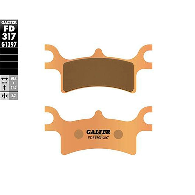 Pastillas de freno Polaris Sportsman 500 Forst >2012 Galfer FD317G1397