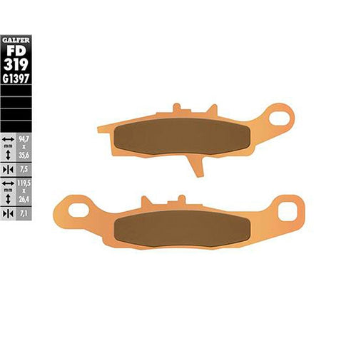 Pastillas de freno Bombardier DS 650 >2000 Galfer FD318G1397