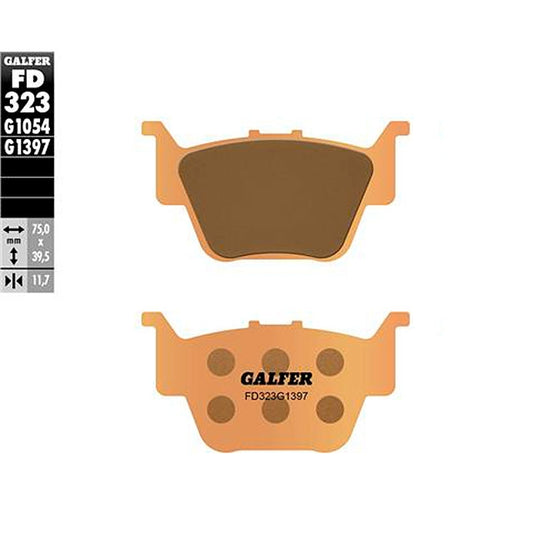 Pastillas de freno Kawasaki TRX 450 R Galfer FD323G1397