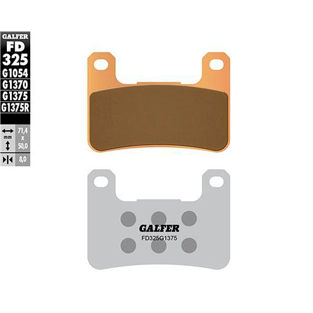 Pastillas de freno Kawasaki Z 1000 >2010 Galfer - sinterizadas sport FD325G1375