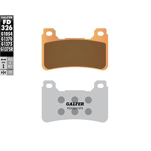 Pastillas de freno Honda CB 1000 R 08-17 Galfer - sinterizadas sport FD326G1375