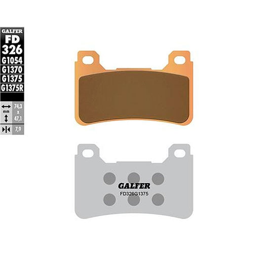 Pastillas de freno Honda CB 1000 R 08-17 Galfer - sinterizadas sport FD326G1375