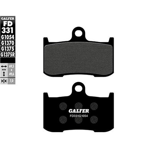 Pastillas de freno Kawasaki Z 900 >2017 Galfer FD331G1054