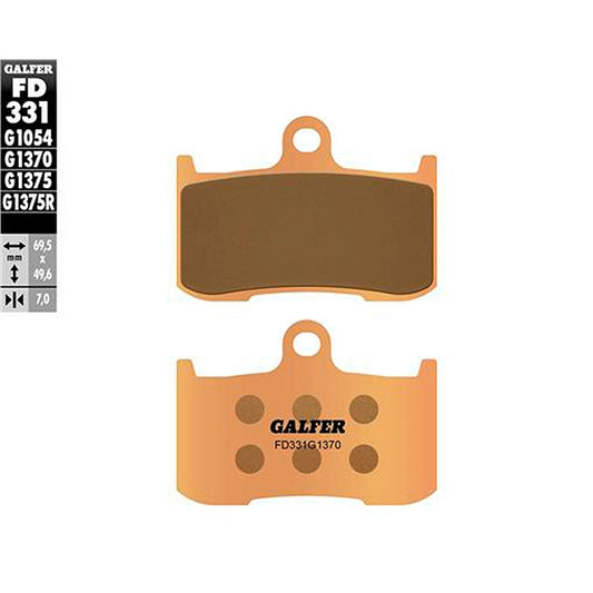 Pastillas de freno Kawasaki Z 900 >2017 Galfer - sinterizadas FD331G1370