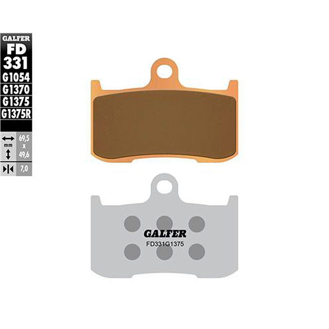 Pastillas de freno Kawasaki Z 900 >2017 Galfer - sinterizadas sport FD331G1375