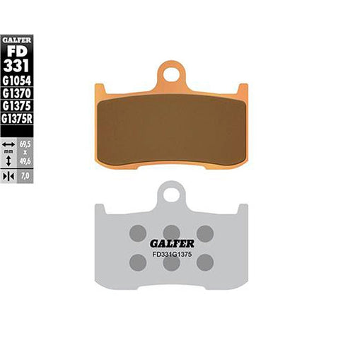 Pastillas de freno Kawasaki Z 900 >2017 Galfer - sinterizadas sport FD331G1375