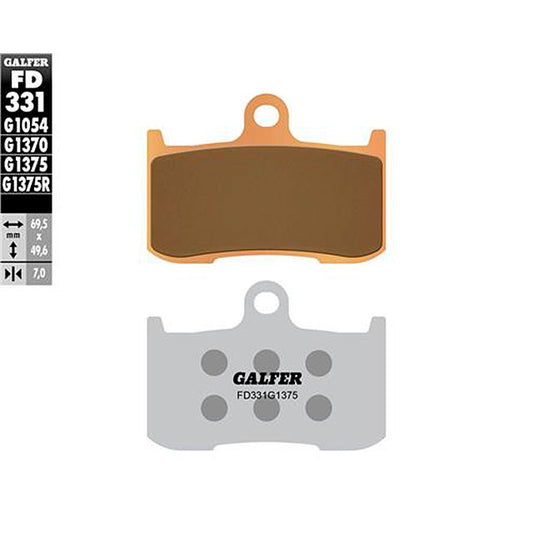 Pastillas de freno Kawasaki Z 900 >2017 Galfer - sinterizadas sport FD331G1375