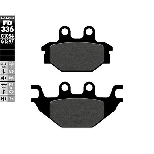 Pastillas de freno Yamaha MT 125 14-19 Galfer FD336G1054