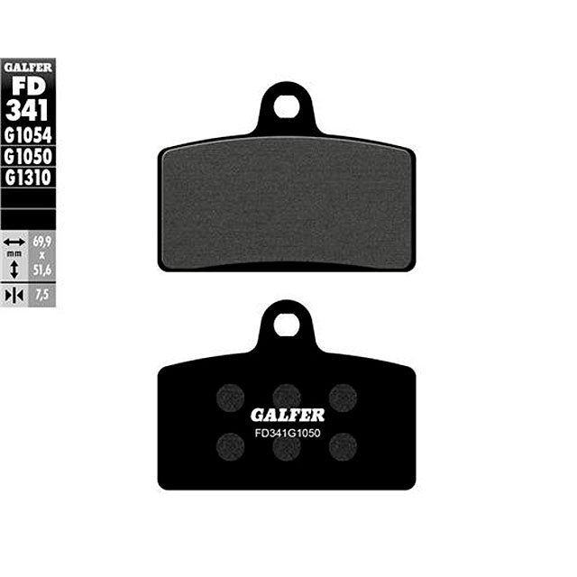 Pastillas de freno delanteras Derbi GPR 50/125 R Galfer - organicas FD341G1050
