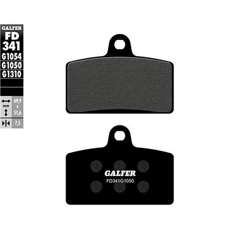 Pastillas de freno delanteras Derbi GPR 50/125 R Galfer - organicas FD341G1050