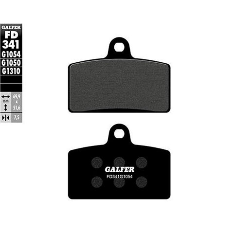 Pastillas de freno delanteras Derbi GPR 50/125 R Galfer - semi-metal FD341G1054