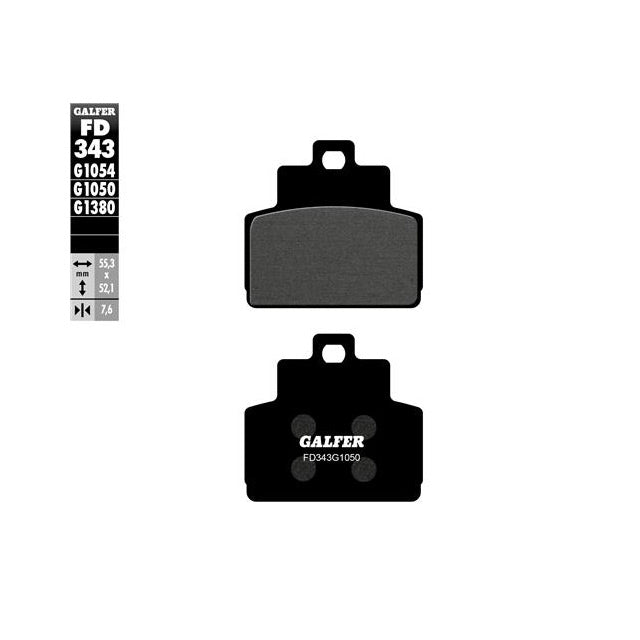 Pastillas de freno traseras Piaggio X10 125/350/500 >2012 Galfer - orgánicas FD343G1050