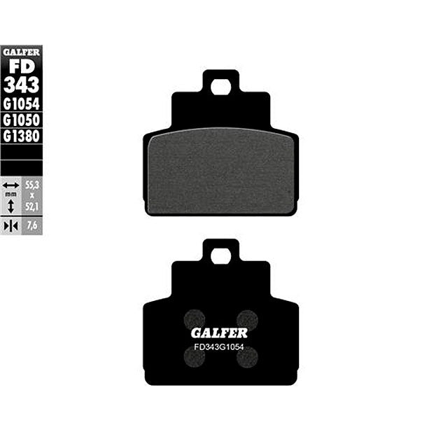 Pastillas de freno traseras Piaggio X10 125/350/500 >2012 Galfer - semi-metal FD343G1054