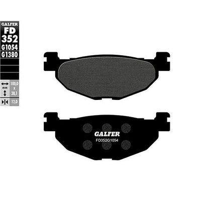 Pastillas de freno traseras Yamaha T-Max 04-11 Galfer - organicas FD352G1054