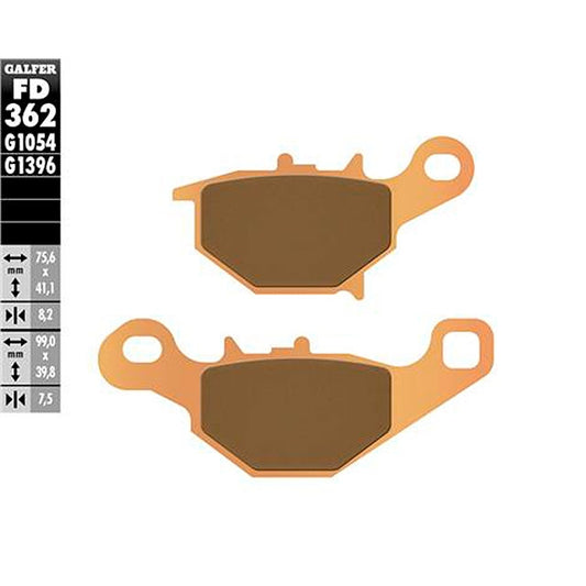 Pastillas de freno Suzuki RM 85 05-23 Galfer - sinterizadas FD362G1396