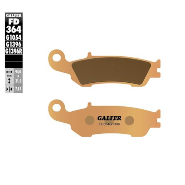 Pastillas de freno Yamaha YZ 125/250 >2008 Galfer FD364G1396