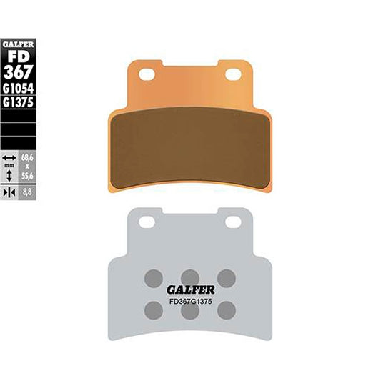 Pastillas de freno delanteras Yamaha MT / YZF 125 14-19 Galfer - sinterizadas FD367G1375