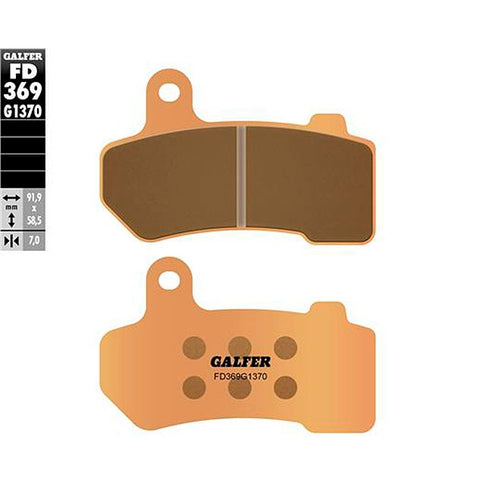 Pastillas de freno Harley Davidson CVO Limited >2014 Galfer FD369G1370