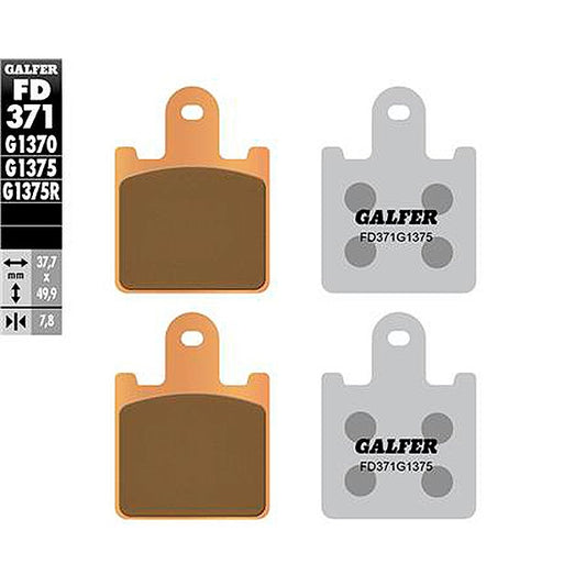 Pastillas de freno Kawasaki ZZR 14000 >2006 Galfer - sinterizadas FD371G1375