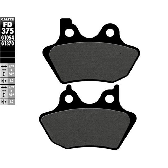 Pastillas de freno Harley Davidson FLHP Road King Police 2007 Galfer FD375G1054