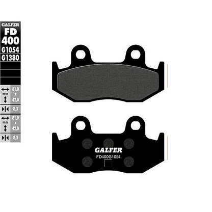 Pastillas de freno Suzuki Burgman AN 250/400 >1998 Galfer FD400G1054