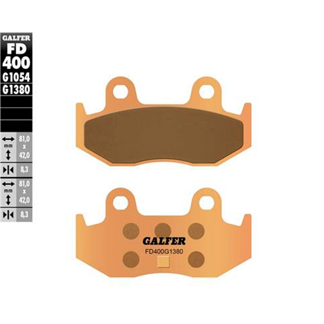 Pastillas de freno Suzuki Burgman AN 250/400 >1998 Galfer - sinterizadas FD400G1380