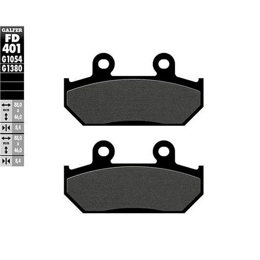 Pastillas de freno Suzuki Burgman AN 650 >2002 Galfer FD401G1054