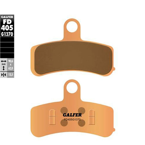 Pastillas de freno Polaris Outlaw 450 S >2008 Galfer - sinterizadas FD405G1370