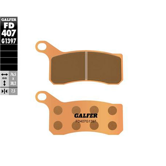 Pastillas de freno delanteras KTM 450/505 SX >2008 Galfer FD407G1397