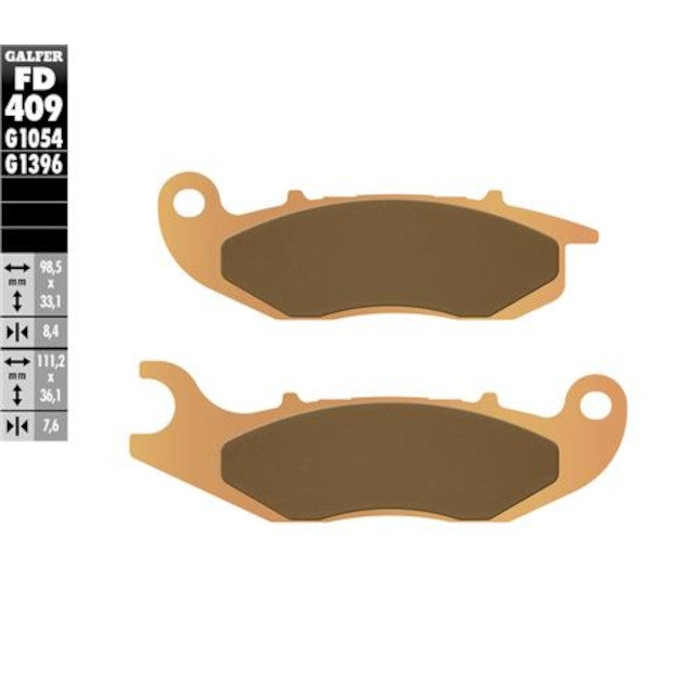 Pastillas de freno Aprilia SR GT 125/200 >2022 Galfer - sinterizadas FD409G1396