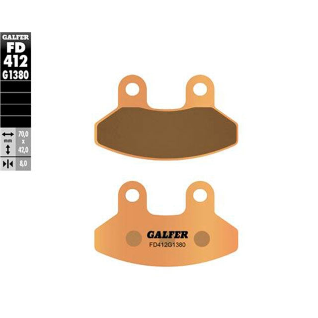 Pastillas de freno delanteras Sym VS 125/150 >2006 Galfer FD412G1380