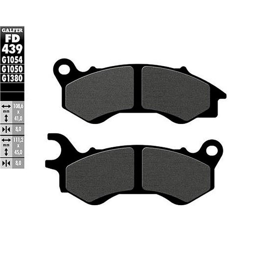 Pastillas de freno delanteras Honda PCX 125/150 10-17 Galfer - semi-metal FD439G1054