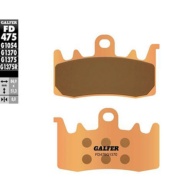 Pastillas de freno Aprilia RSV4 R 1100 >2015 Galfer - sinterizadas FD475G1370