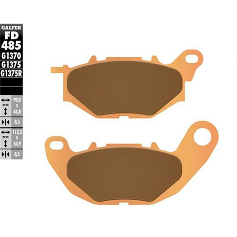 Pastillas de freno delanteras Yamaha X-Max 125/250/300 >2017 Galfer FD485G1370