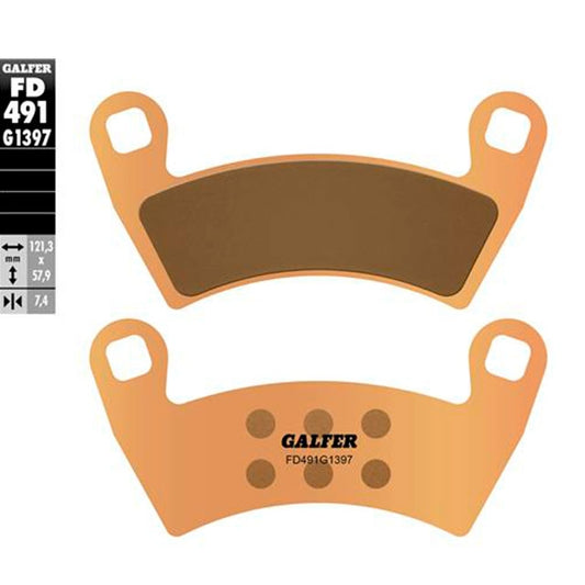 Pastillas de freno MV Agusta Brutale 1078 >2008 Galfer FD486G1371