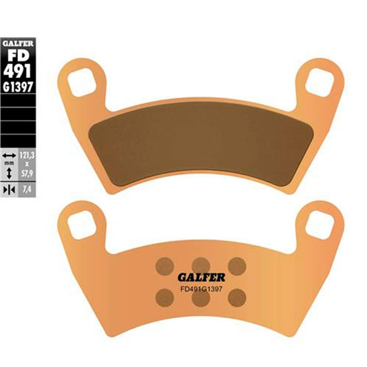 Pastillas de freno Polaris RZR XP 1000 >2014 Galfer FD491G1397