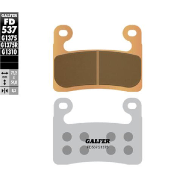 Pastillas de freno delanteras BMW R 1250 GS / RT >2019 Galfer - sinterizadas FD537G1375