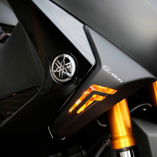 Tapas tulipa de intermitente y luz trasera Yamaha T-Max 530 17-18 BCD - negro brillante