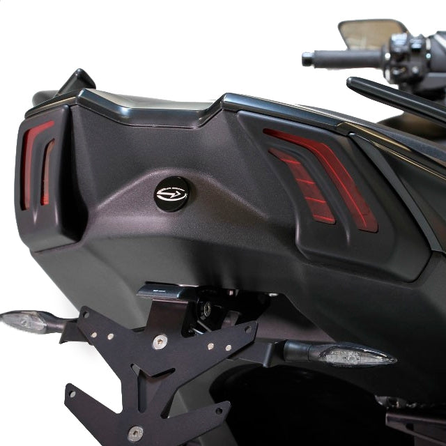 Tapas tulipa de intermitente y luz trasera Yamaha T-Max 530 17-18 BCD - negro brillante
