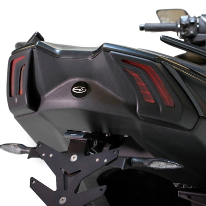 Tapas tulipa de intermitente y luz trasera Yamaha T-Max 530 17-18 BCD - negro brillante