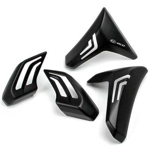Tapas piloto trasero e intermitentes Yamaha T-Max 530 17-18 BCD - negro mate FEU01222