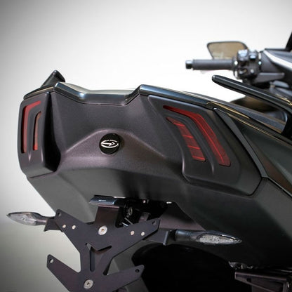 Tapas piloto trasero e intermitentes Yamaha T-Max 530 17-18 BCD - negro mate