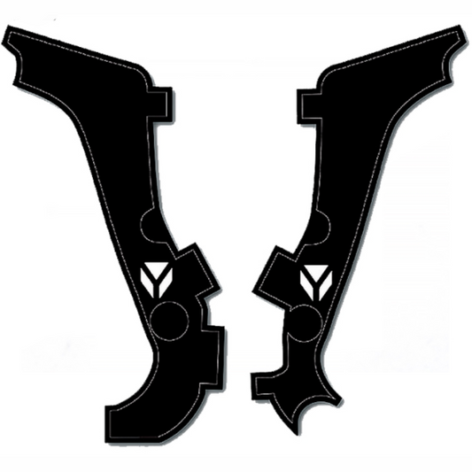 Adhesivos chasis Pitbike YCF Factory Negro FGKFP-BK