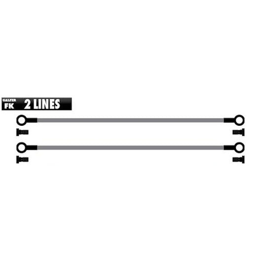 Durites de frein avant métalliques Suzuki GSX R 600 / 750 >2011 Galfer FK - transparent