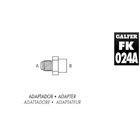 Adaptador latiguillo freno A M10x1.00 - B M10x1.25 Galfer FK003D024B